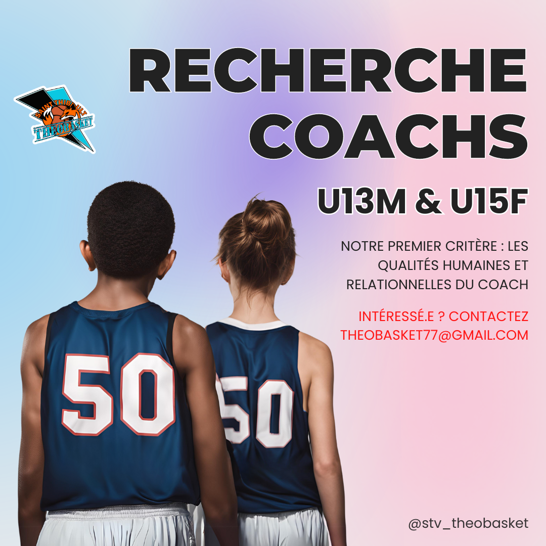 Recherche coachs U13M et U15F !