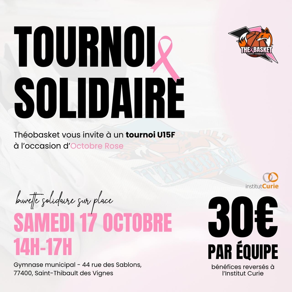 Tournoi Théo en Rose U15F